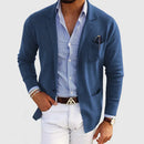 Adrian - Lightweight Slim Fit Blazer Blue