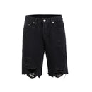 George - Distressed Ripped Denim Shorts Black