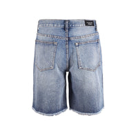 George - Distressed Ripped Denim Shorts Blue Back