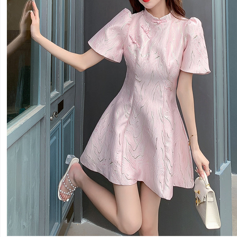 Alice - Puff Sleeve Mini Dress