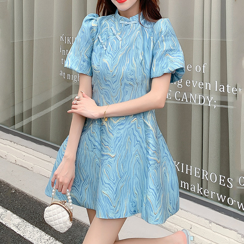 Alice - Puff Sleeve Mini Dress