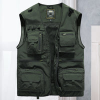 James - Multi-Pocket Tactical Vest Army Green