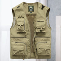 James - Multi-Pocket Tactical Vest khaki