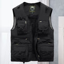 James - Multi-Pocket Tactical Vest Black