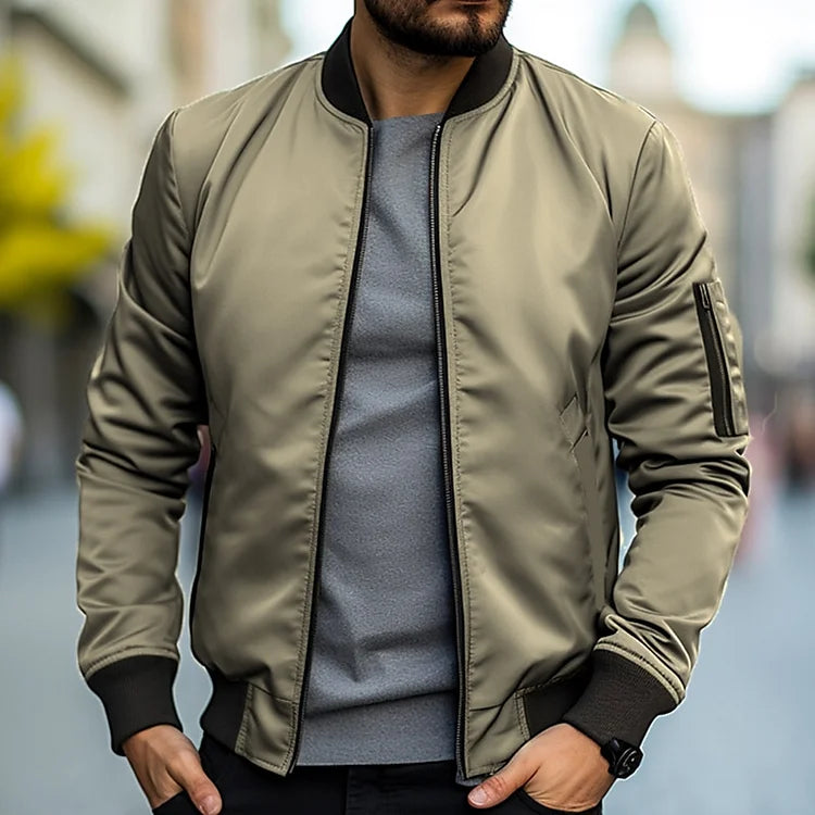 Archer - Lightweight Utility Bomber Jacket Khaki