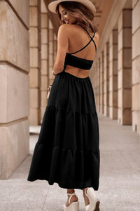 Angelina - Strappy Tiered Maxi Dress