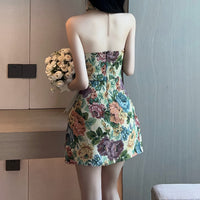 Audrey - Floral Corset Mini Dress