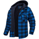 Warrior - Men's Winter Hooded Jacket Blue