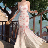 Abigail - Butterfly Backless Maxi Dress