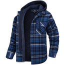 Warrior - Men's Winter Hooded Jacket Dark Blue