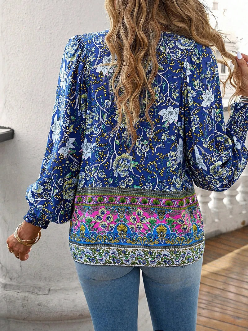 Andrea - Floral Long Sleeve Blouse