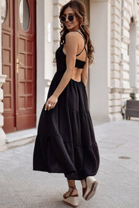 Angelina - Strappy Tiered Maxi Dress