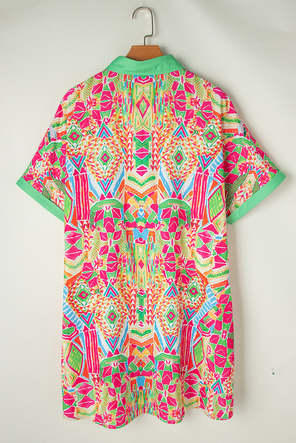 Andrea - Tribal Print Boho Shirt Dress