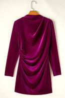 Aria - Ruched Velvet Bodycon Dress