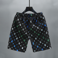 Craig - Reflective Grid Mesh Shorts Black