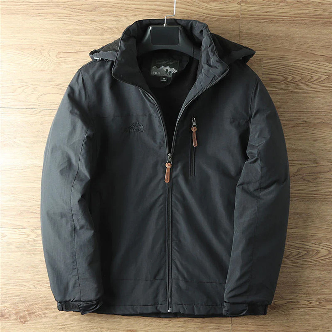 Henry - Outdoor Fleece Hoodie Jacket Black