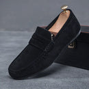 Armando - Genuine Leather Flat Loafers Black