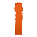 Angelina - Cut-Out Bodycon Dress Orange