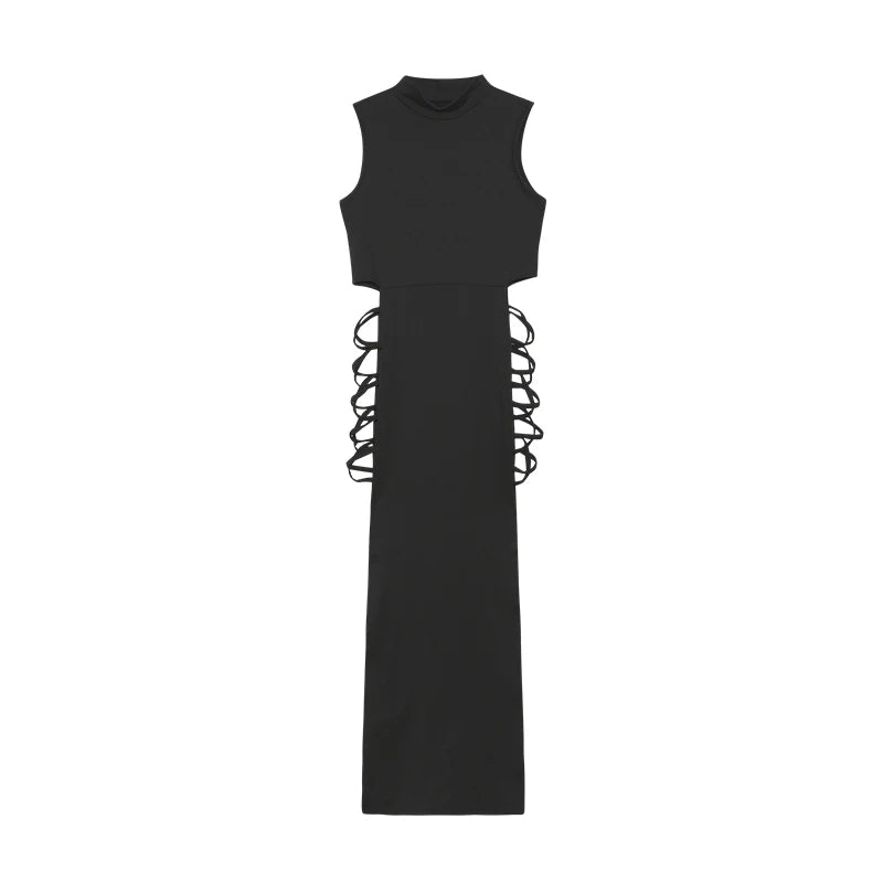 Angelina - Cut-Out Bodycon Dress Black