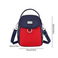 Kyla - Mini Utility Crossbody Bag Red + Blue
