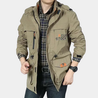 Thomas - Outdoor Jas in Militaire Stijl