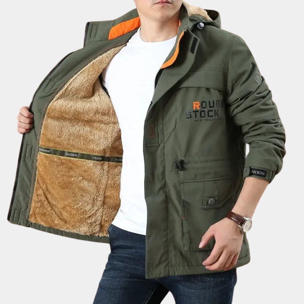 Thomas - Outdoor Jas in Militaire Stijl