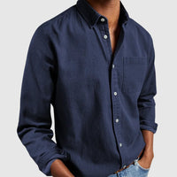 Dan - Classic Denim Shirt Jacket Dark Blue