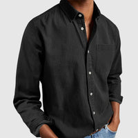 Dan - Classic Denim Shirt Jacket Black