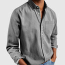 Dan - Classic Denim Shirt Jacket Gray