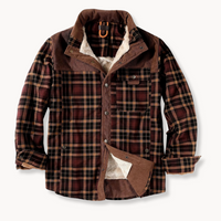 Outlander - Sherpa-Lined Flannel Jacket Brown