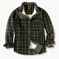 Outlander - Sherpa-Lined Flannel Jacket Green