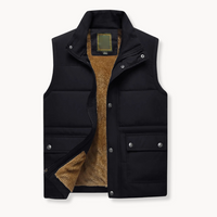 Ethan - Sherpa-Lined Utility Vest Black