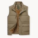 Ethan - Sherpa-Lined Utility Vest Khaki