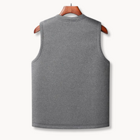 Anthony - Button-Up Fleece Vest Back