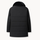 Arctic Fur-Collar Parka Jacket Black Back