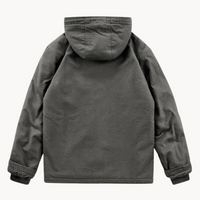 Arctic - Fleece Lined Hooded Jacket Grey Back