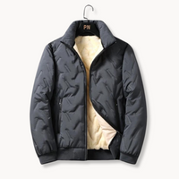 Alpine-  Sherpa-Lined Quilted Bomber Jacket Gray