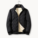 Alpine-  Sherpa-Lined Quilted Bomber Jacket Black