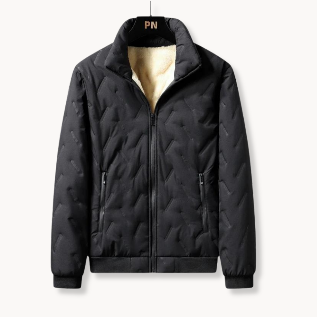 Alpine - Quilted Faux Fur Bomber Jacket