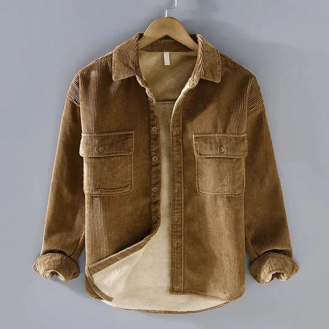 Frederick - Long-Sleeve Corduroy Jacket Khaki