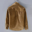 Frederick - Long-Sleeve Corduroy Jacket Khaki Back