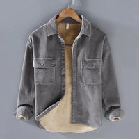 Frederick - Long-Sleeve Corduroy Jacket Gray