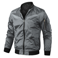 Noah - Classic Lightweight Bomber Jacket Gray