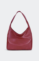 Isabella - Soft Leather Shoulder Bag Red