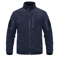 James - Tactical Fleece Bomber Jacket Navy Blue