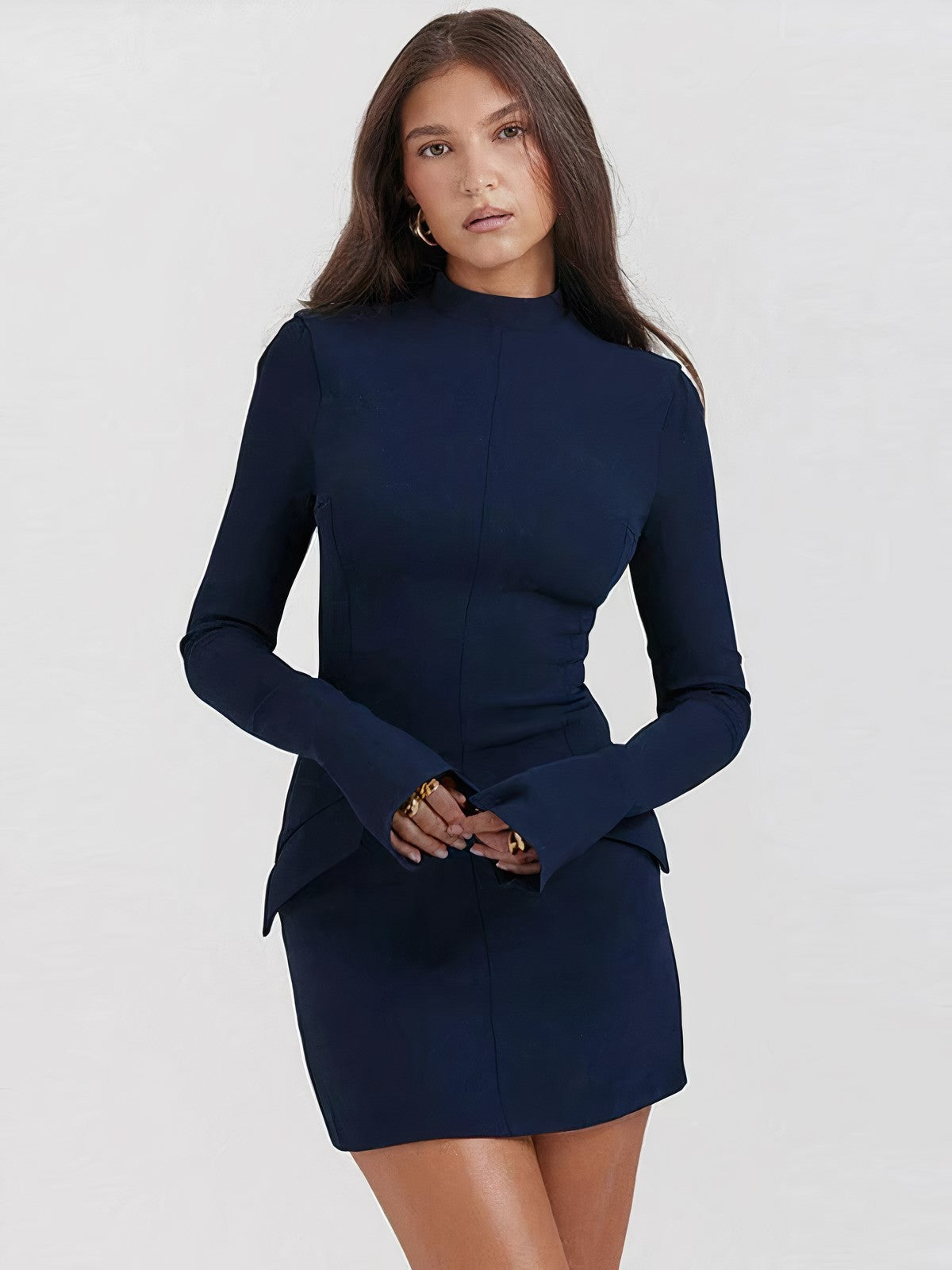 Ali - Long Sleeve Bodycon Mini Dress