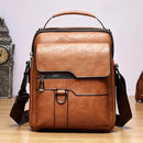 Anna - Compact Shoulder Messenger Bag Light Brown