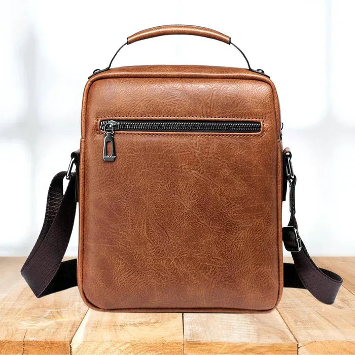 Anna - Compact Shoulder Messenger Bag Light Brown