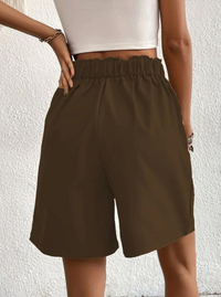 Amelia - Pleated High-Waist Shorts