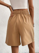 Amelia - Pleated High-Waist Shorts